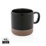 Glaserad keramikmugg 360 ml svart