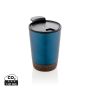 GRS RPP stainless steel kork mugg Blå