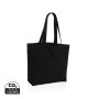 Impact Aware™ shoppingkasse m/ficka 240 gsm ofärgad rcanvas Svart