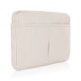Laluka 15.6" laptopsleeve AWARE™ återvunnen bomull Vit
