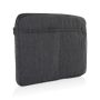 Laluka 15.6" laptopsleeve AWARE™ återvunnen bomull Mörkgrå
