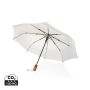Kaycey 21” AWARE™ RPET Acacia trä mini paraply auto open Beige