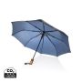 Kaycey 21” AWARE™ RPET Acacia trä mini paraply auto open Marin