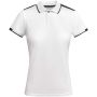 Tamil kortärmad sportpolo för dam Vit