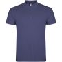Star kortärmad pikétröja för herr Blue Denim