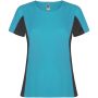 Shanghai kortärmad sport-T-shirt för dam Turkos