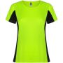 Shanghai kortärmad sport-T-shirt för dam Fluor Green