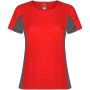 Shanghai kortärmad sport-T-shirt för dam Röd