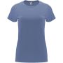 Capri kortärmad T-shirt för dam Blue Denim