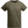 Breda kortärmad T-shirt ekologisk bomull herr Grön