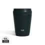 Topl To Go-glas i återvunnet stål Patenterat 360-lock 235 ml grå