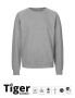 Unisex Tiger Cotton Sweatshirt Sport Grey