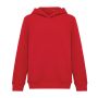 IQONIQ Yengo barnhoodie i återvunnen bomull med sidofickor röd