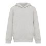 IQONIQ Yengo barnhoodie i återvunnen bomull med sidofickor Ljusgrå