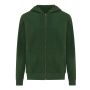 IQONIQ Abisko hoodie med dragkedja i återvunnen bomull Grön
