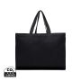 VINGA Hilo AWARE™ återvunnen canvas maxi totebag svart