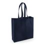 Fairtrade klassisk shoppingväska i bomull French Navy