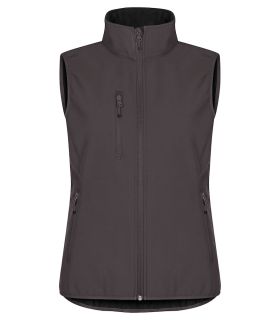 Classic Softshell Vest Women Mörkgrå