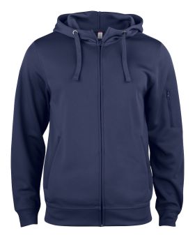 Basic Active Hoody Full Zip Mörk marin