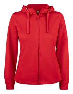 Basic Active Hoody Full Zip Women Röd