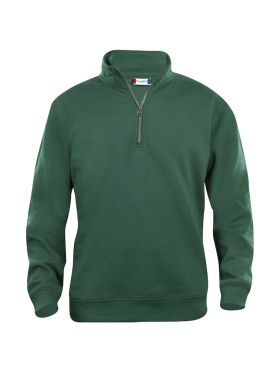 Basic Half Zip buteljgrön
