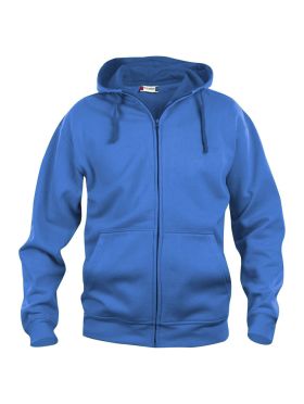 Basic Hoody Full Zip Royalblå