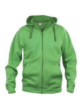 Basic Hoody Full Zip apple green