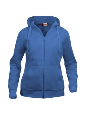 Basic Hoody Full Zip Women royalblå