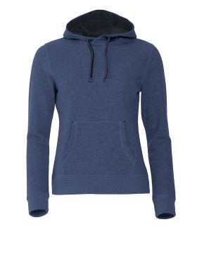 Classic Hoody Women Blåmelerad