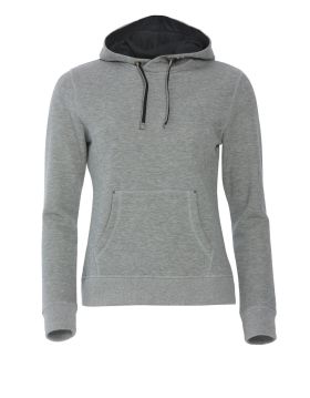 Classic Hoody Women gråmelerad