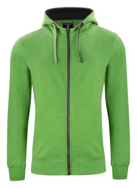 Classic Hoody Full Zip Grönmelerad