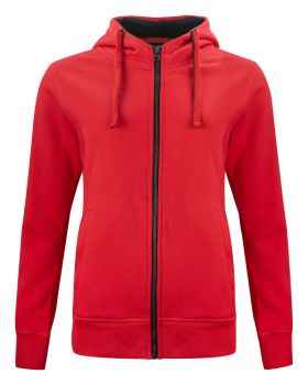 Classic Hoody Full Zip Women Röd