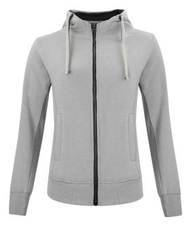 Classic Hoody Full Zip Women gråmelerad