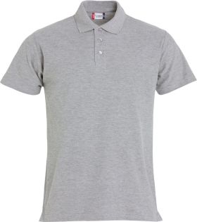 Basic Polo gråmelerad
