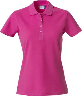 Basic Polo Women stark cerise