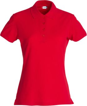 Basic Polo Women Röd