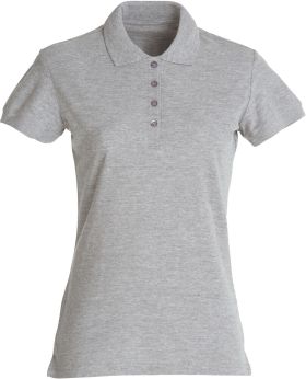 Basic Polo Women gråmelerad