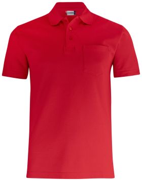 Basic Polo Pocket Röd