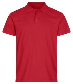 Single Jersey Polo Röd