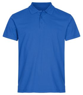 Single Jersey Polo royalblå