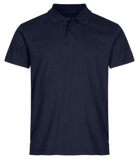 Single Jersey Polo Mörk marin