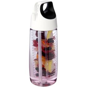 HydroFruit 700 ml sportflaska av återvunnen plast och uppfällbart lock och fruktkolv Vit