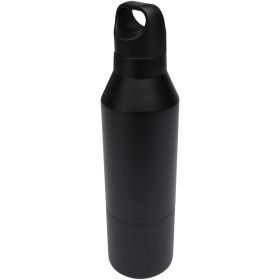 Odessy 600 ml RCS-certifierad isolerad flaska av återvunnet rostfritt stål med 300 ml mugg Svart
