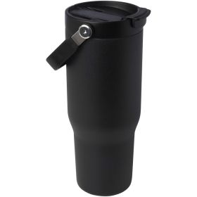 Bronx 900 ml vakuumisolerad termos av koppar och RCS-certifierat återvunnet rostfritt stål med ett lock med dubbla funktioner  Svart