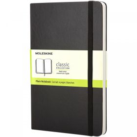 Moleskine Classic PK av inbunden anteckningsbok – blankt papper Svart