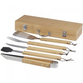Churras Grillset med 5 delar Beige