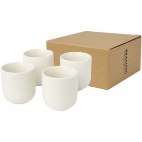 Male fyra stycken 90 ml espressokopp  Vit