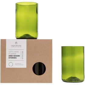 Originalhome 280 ml glasuppsättning Grön