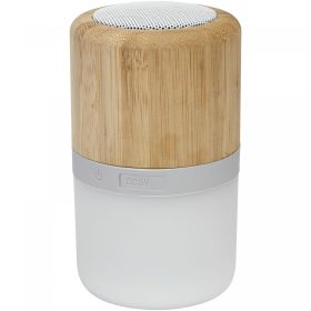 Aurea  Bluetooth® högtalare i bambu med ljus Vit