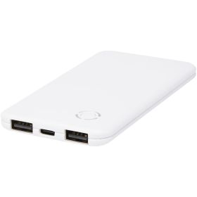 Slender 4 000 mAh tunn dubbel powerbank Vit